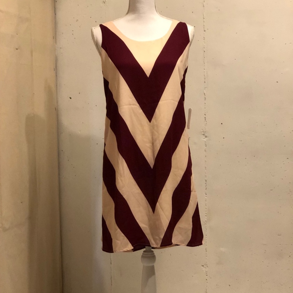 Maroon and freakish white charming Charles dress